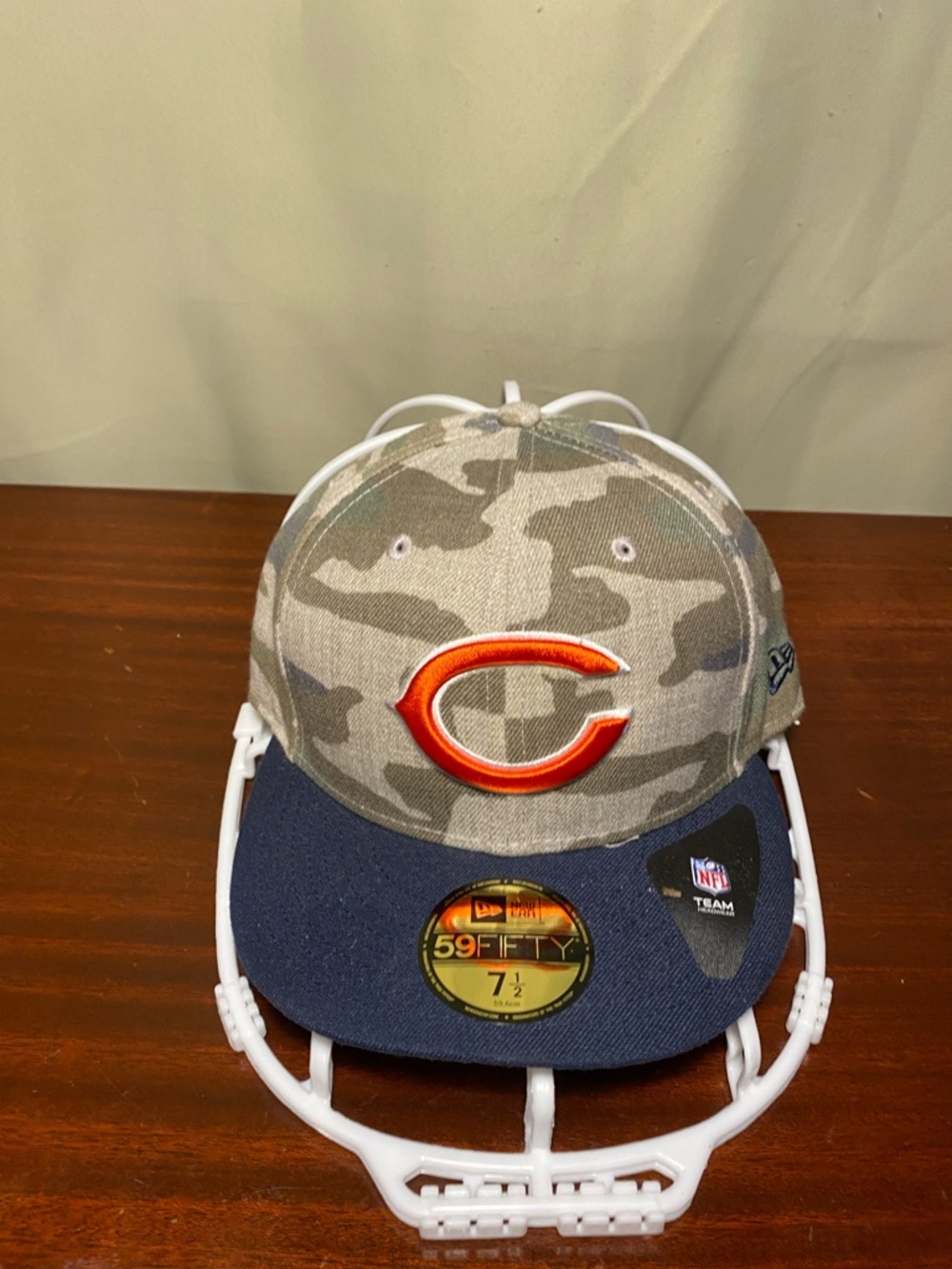 Chicago Bears New Era Custom 5950 NFL Vintage Camo Cap 7 1/2 NWT